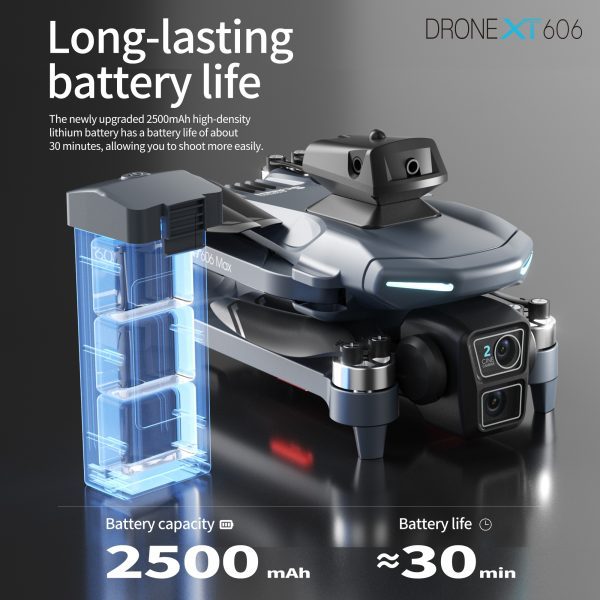 GPS Drone 4.3" Remote Control Screen 4K HD Camera UAV XT606 - Image 11