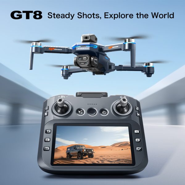 4.3" Remote Screen Drone Optical Flow Camera Aircraft Toy GT8 - Image 2