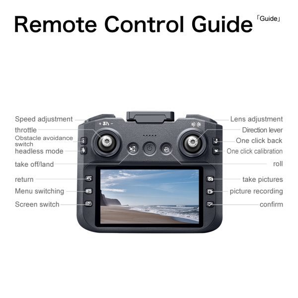4.3" Remote Screen Drone Optical Flow Camera Aircraft Toy GT8 - Image 26