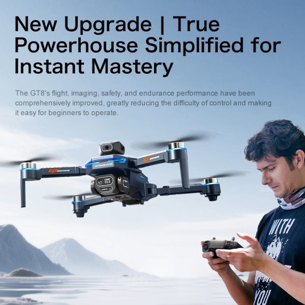 4.3" Remote Screen Drone Optical Flow Camera Aircraft Toy GT8 - Image 9