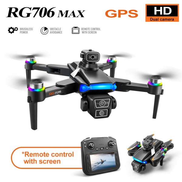 GPS Drone 4.5" Screen Cool Lights 5G 4K HD Camera UAV RG706MAX - Image 14