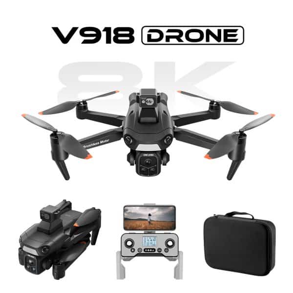 3KM Flight GPS Return Drone 5G Obstacle Avoidance 8K HD Camera UAV V918 - immagine 7