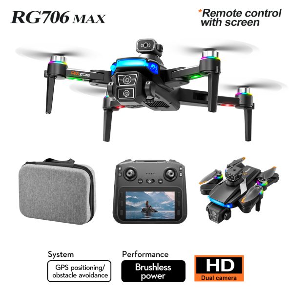GPS Drone 4.5" Screen Cool Lights 5G 4K HD Camera UAV RG706MAX - Image 16